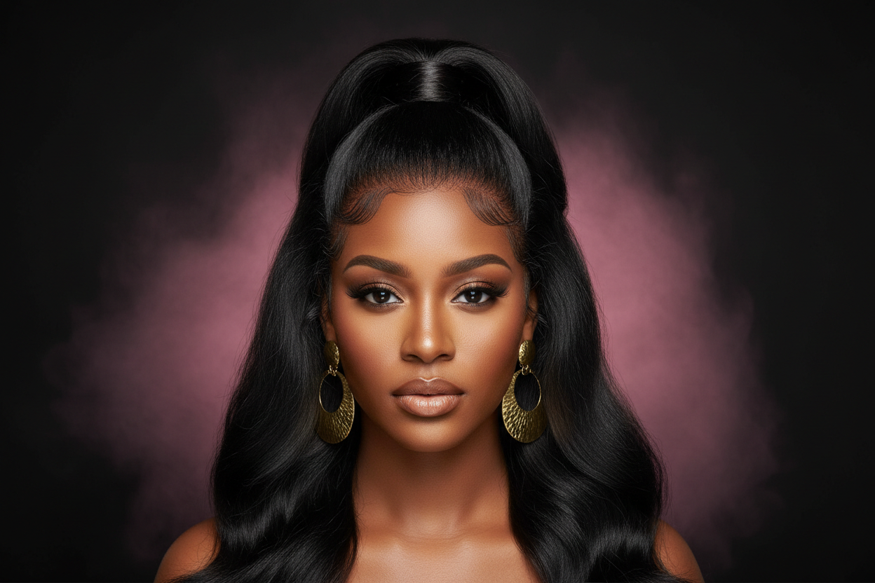 Body Wave 13x4 Transparent Lace Front – Virgin Human Hair | Natural 1B | 130% or 180% Density | Middle or High Part