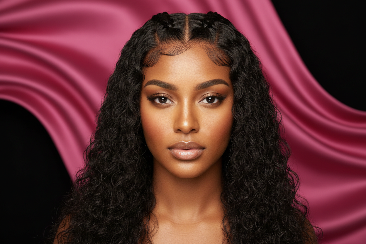 HD Deep Wave 13x4 Lace Front Wig – 180% Density 100% Virgin Human Hair HD Lace Wig (Glueless)