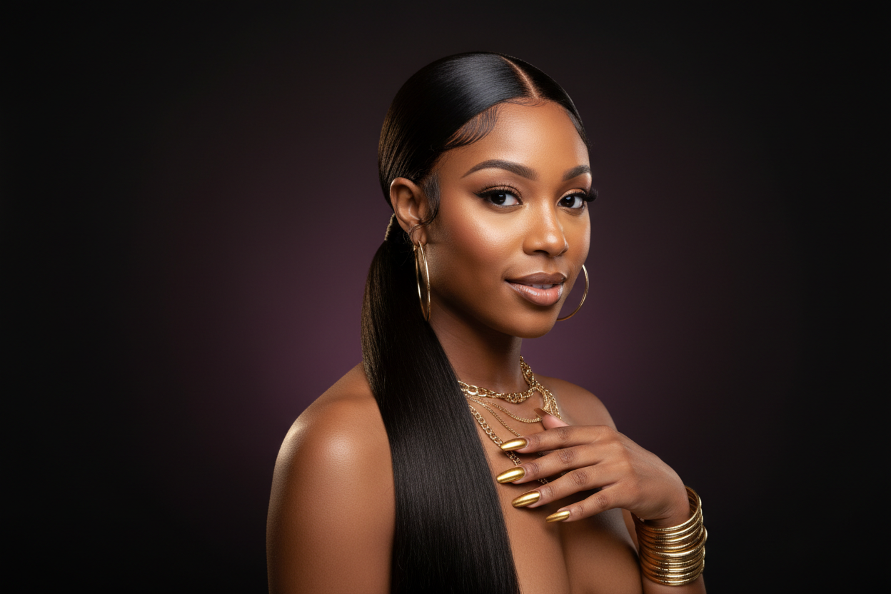 Straight 4x4 Transparent Lace Closure Wig – 180% Density Virgin Human Hair | Natural 1B | 14–24 Inches