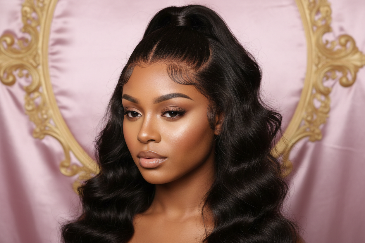 Loose Wave 13x4 Transparent Lace Front Wig – 100% Virgin Human Hair Glueless Lace Wig (130%/150% Density)