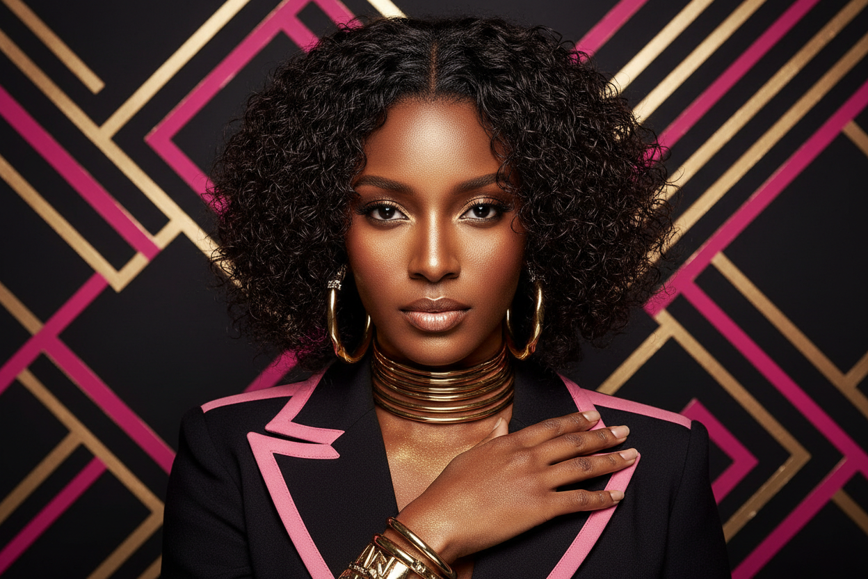 Brazilian Remy Kinky Curly U Part Bob – Wet Look Natural Curls | 180% Density Human Hair | Glueless U Part Style