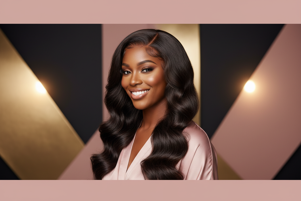 Transparent Full Lace Body Wave Wig – 100% Human Hair Full Lace Wig (Ponytail Friendly)